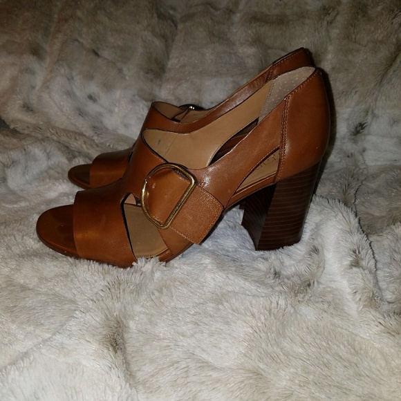 Franco Sarto open-top buckle heels - Picture 1 of 4